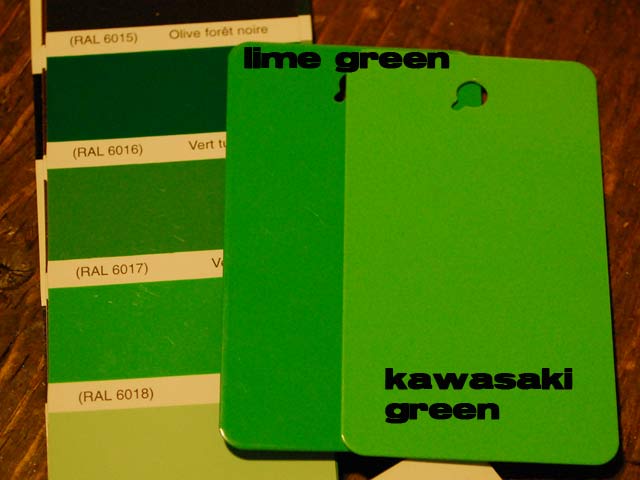 Høflig Afdæk Erasure Kawasaki Green, Lime Green, RAL 6018 - Powder Coating Forum | Powder Buy  the Pound